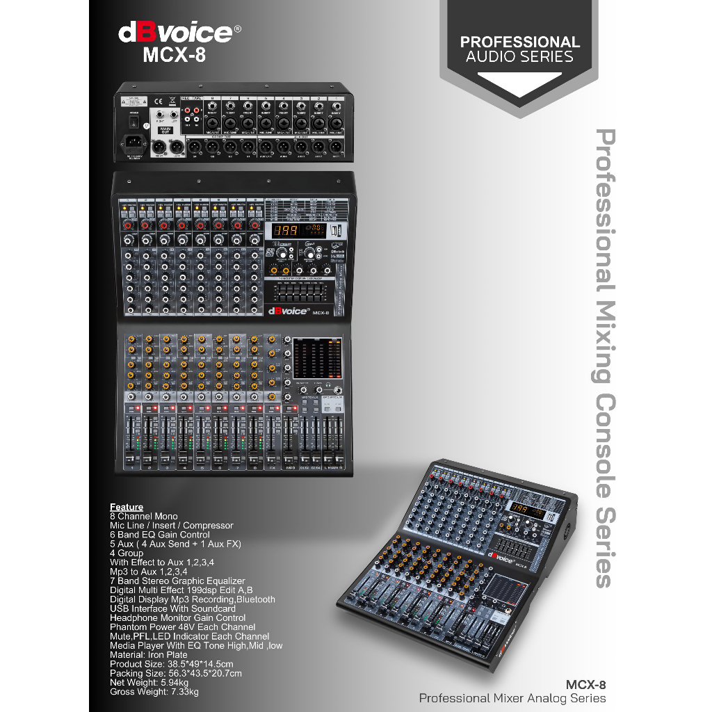 Mixer Dbvoice / DB voice - Original tipe MCX 8 . MCX 12 . MCX 16 // MCX8 MCX 12 MCX16
