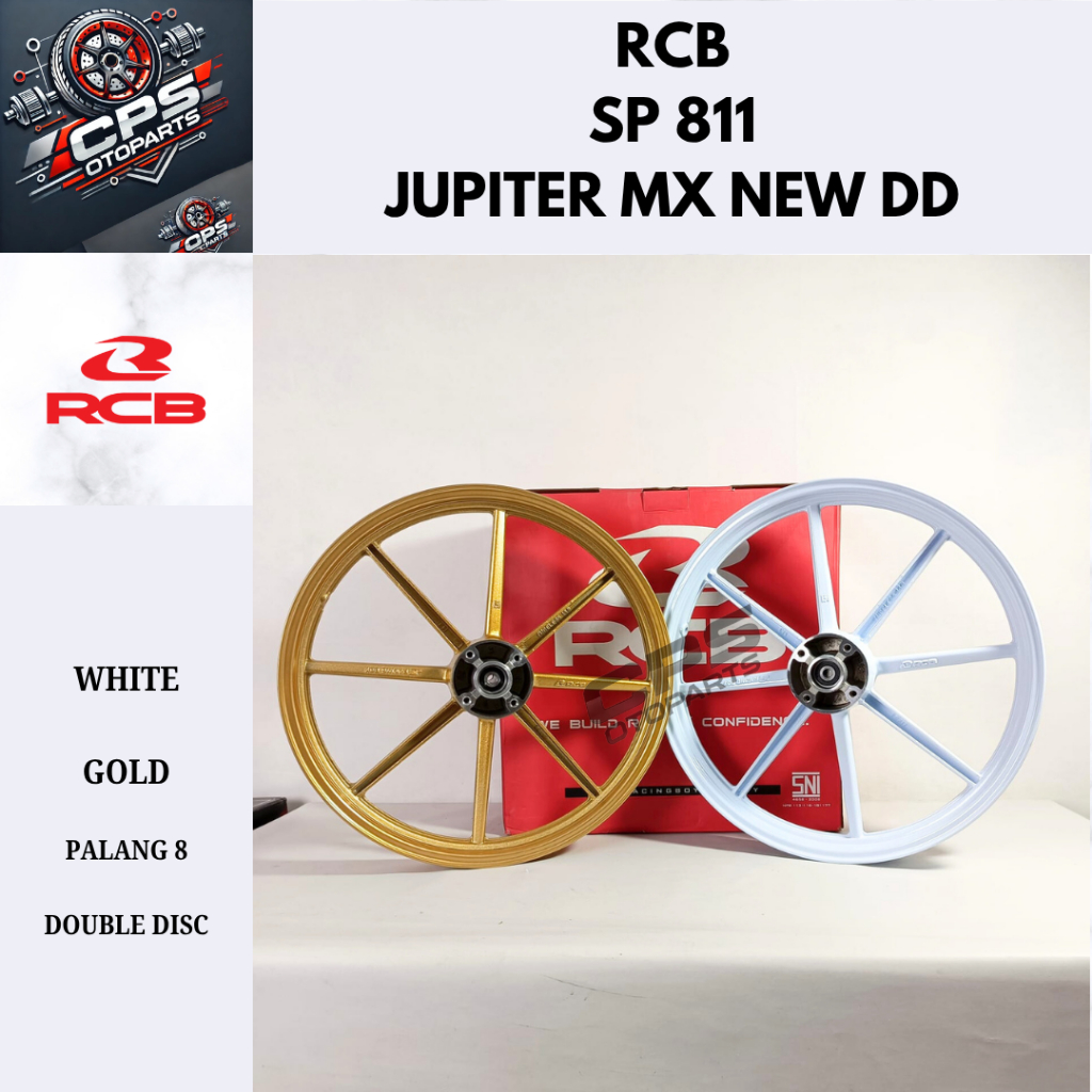 Velg RCB SP811 Jupiter MX New / Jupiter MX 135 Double Disc Ukuran 160/185 Palang 8 Ring 17