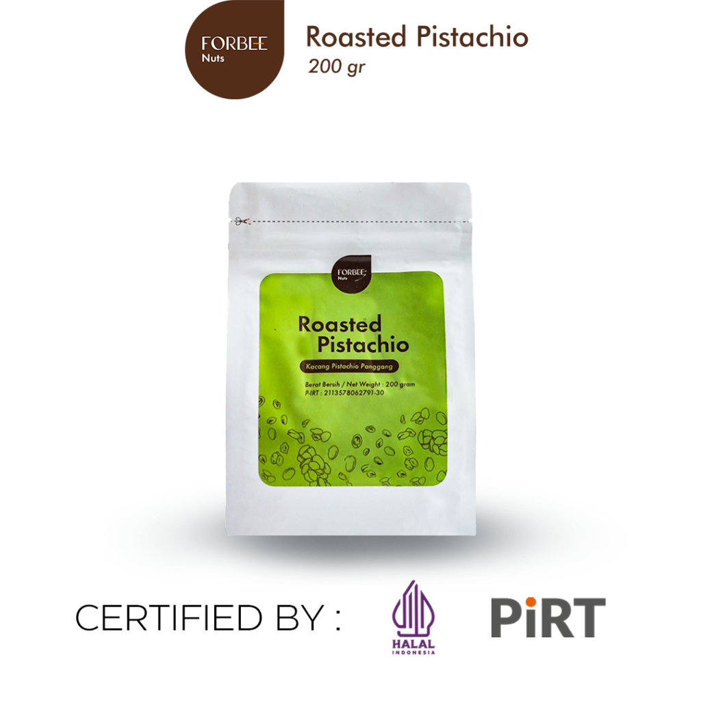 

Kacang Pistachio Panggang Pouch Forbee 200g | Snack Sehat Untuk Semua Usia