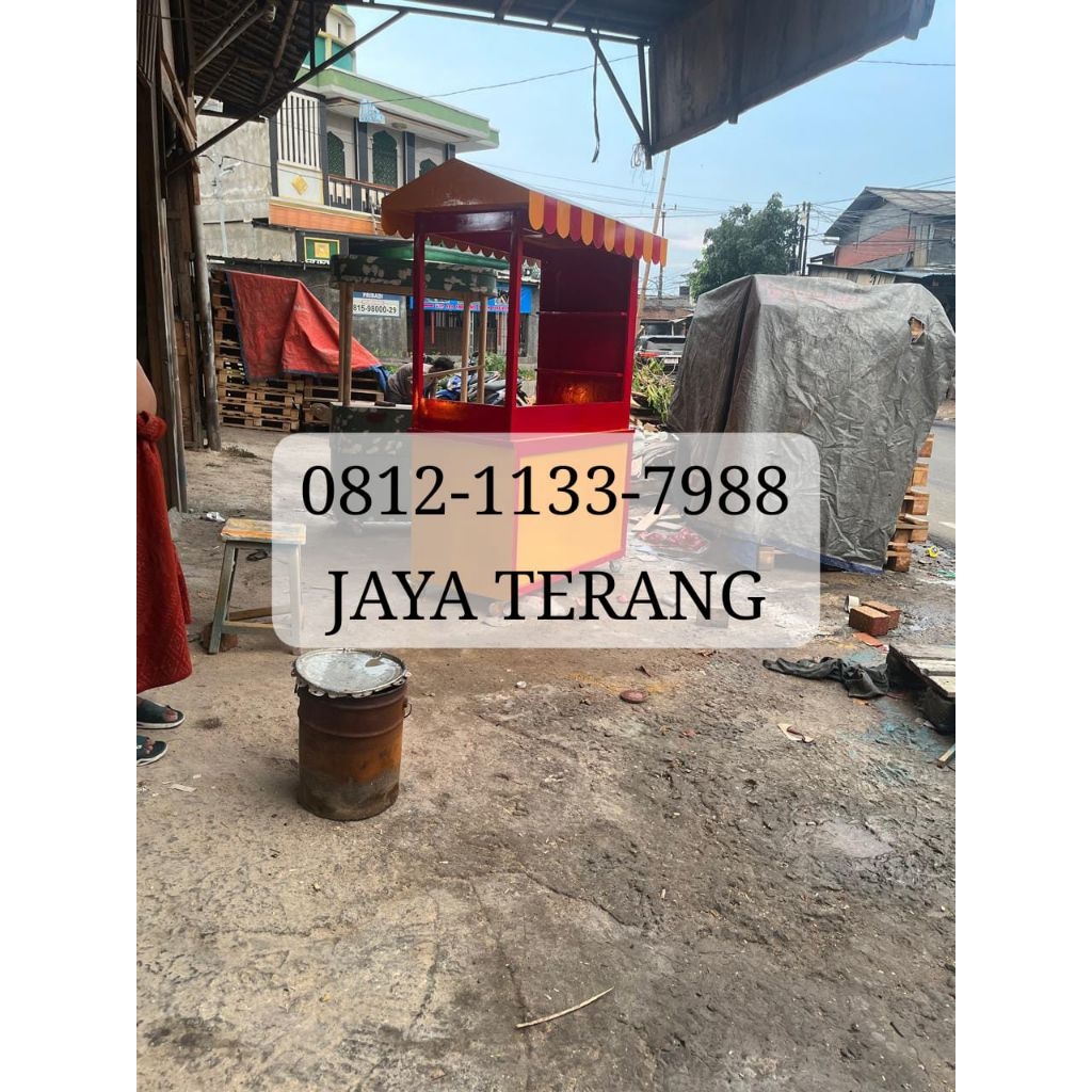 booth gerobak siomay