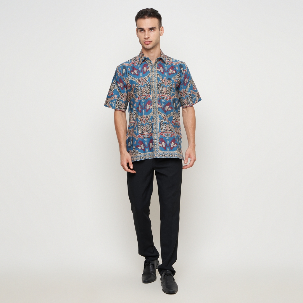 Rizkya Batik Hem Batik B Lengan Pendek