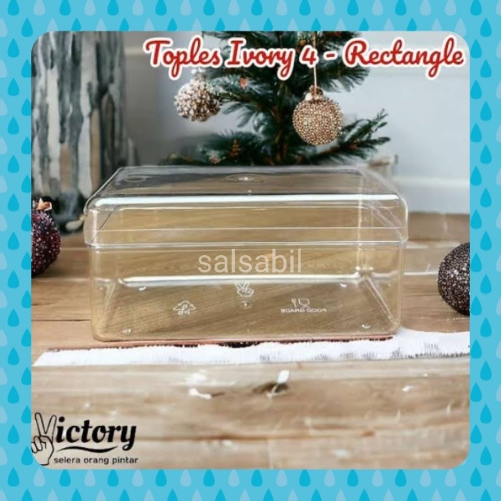 Toples rectangle ivory