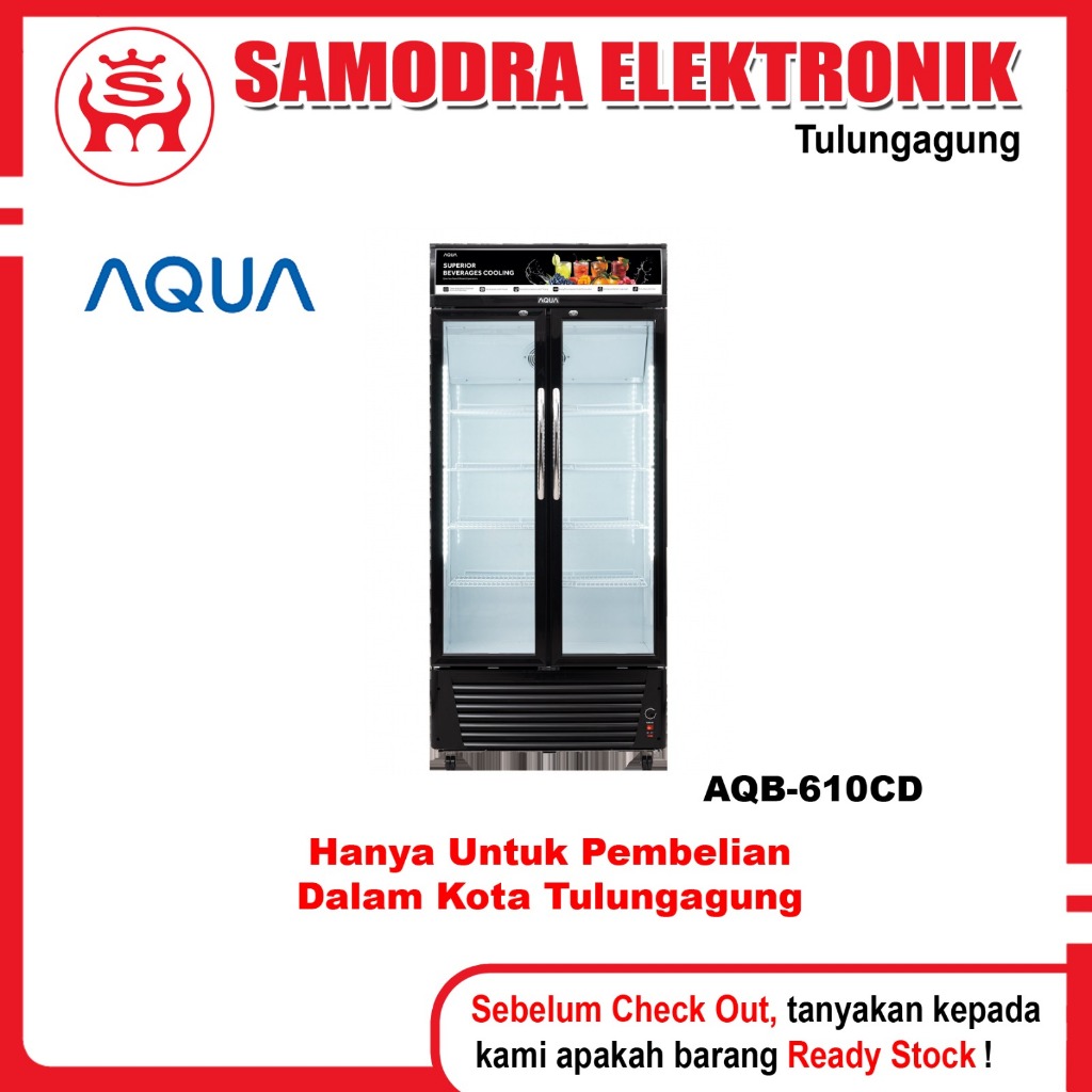 Showcase AQUA AQB-610CD | Showcase 2 Pintu Cold Chain AQB-610CD 400 Liter
