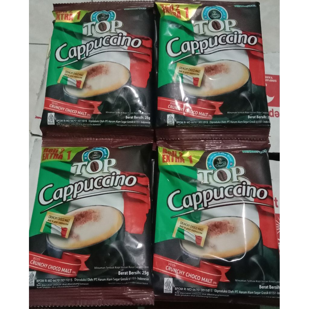 

Top coffe capucino 9 saset 25 gr