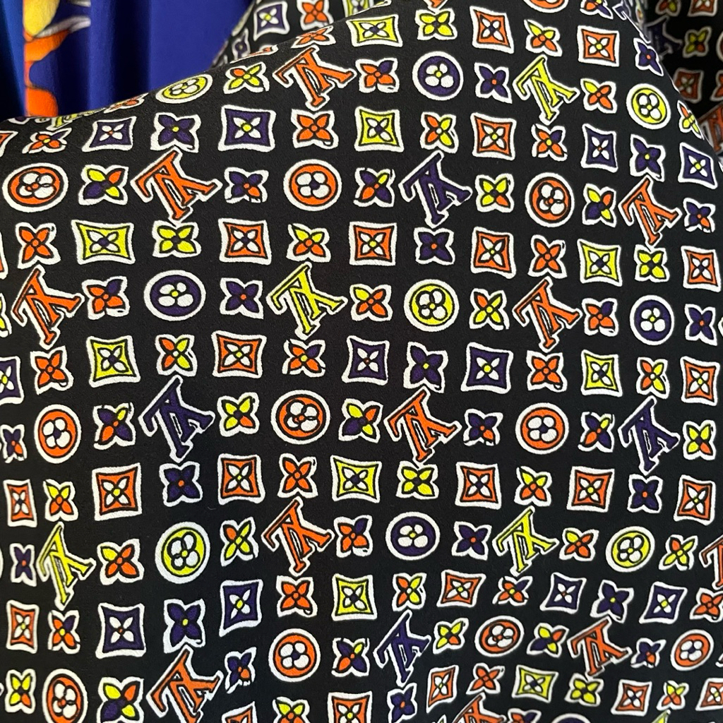 kain silk sutra motif brand premium - kain satin sutra - kain silk luxury - kain silk original ta