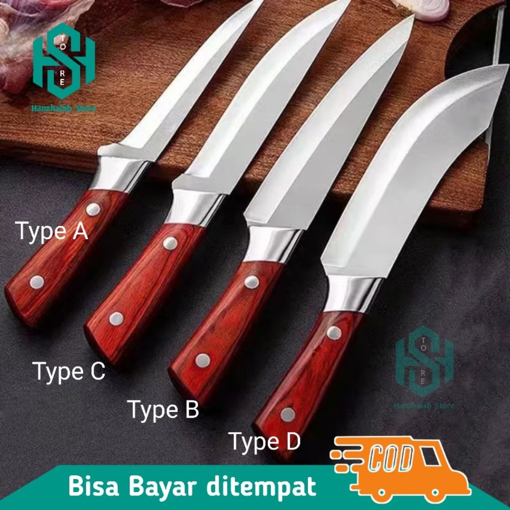 Pisau Khusus Pemotong Daging Pisau Boning Baja Tahan Karat