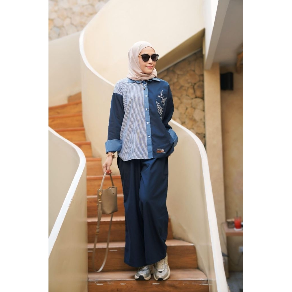 Jeans Artikel Set kulot *BY GYL* cek stock