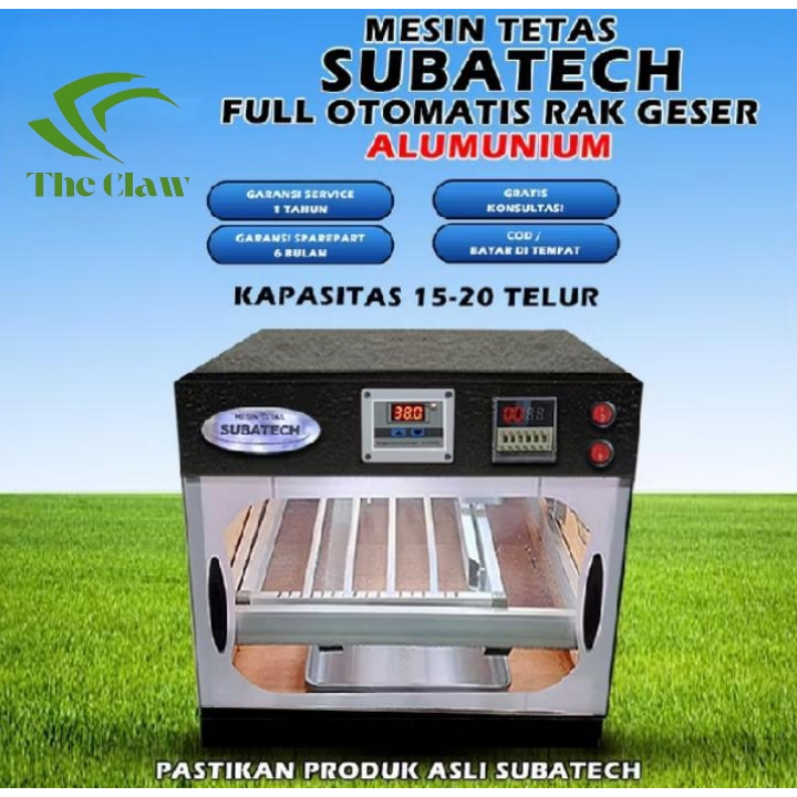 (The Claw) FULL OTOMATIS - Mesin Tetas Telur 15 - 20 Telur Full Otomatis Penetas telur