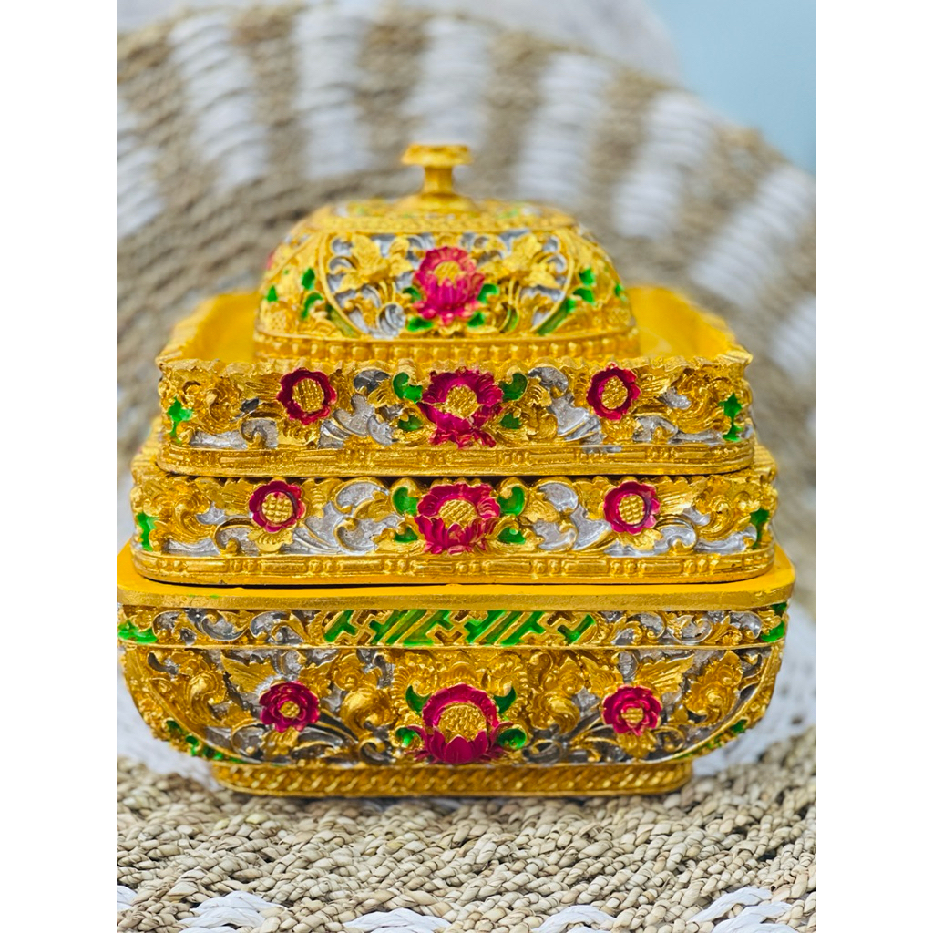 bokor kotak susun 2 ukuran 30cm