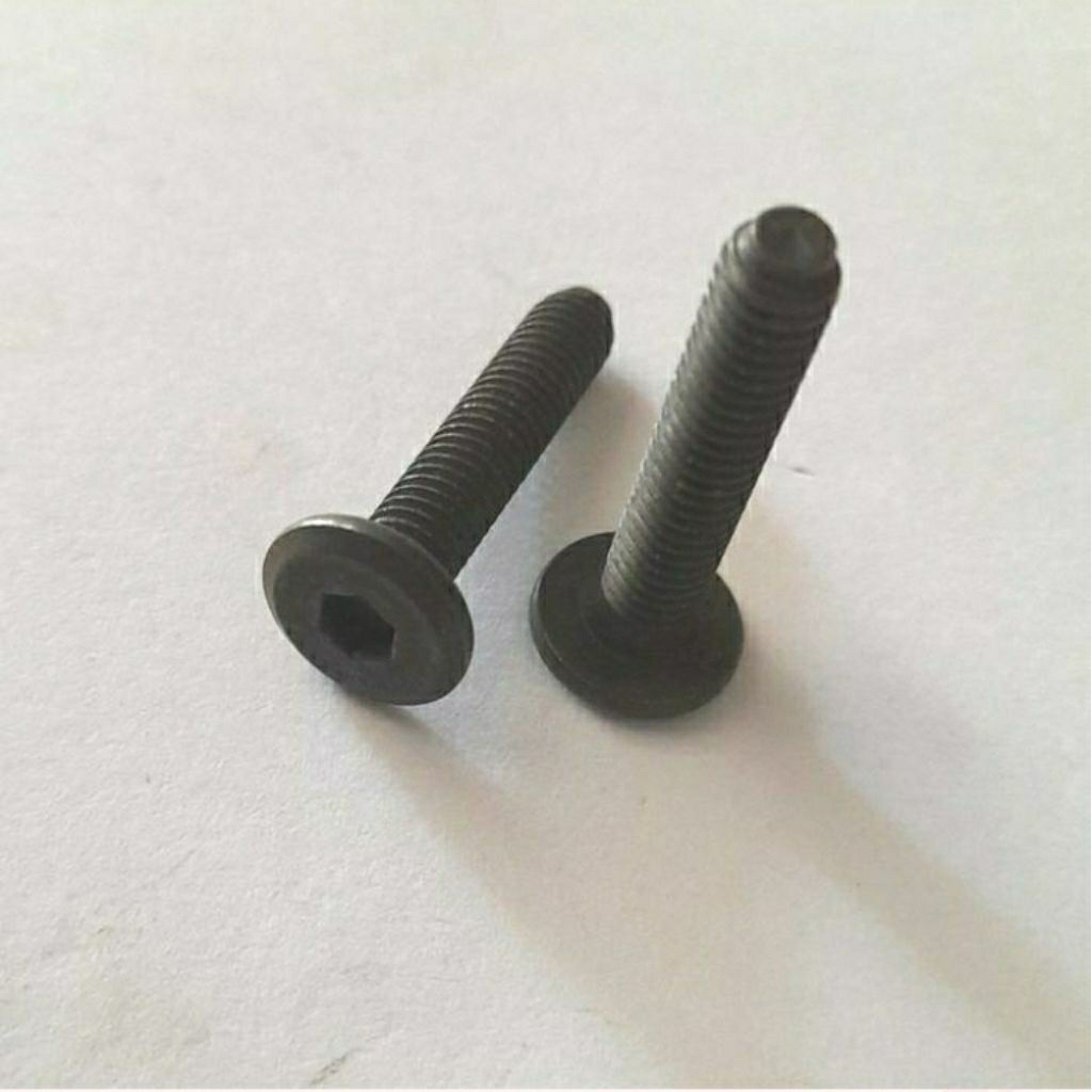 Baut JCBC+ M6×30 Knock Down Hitam