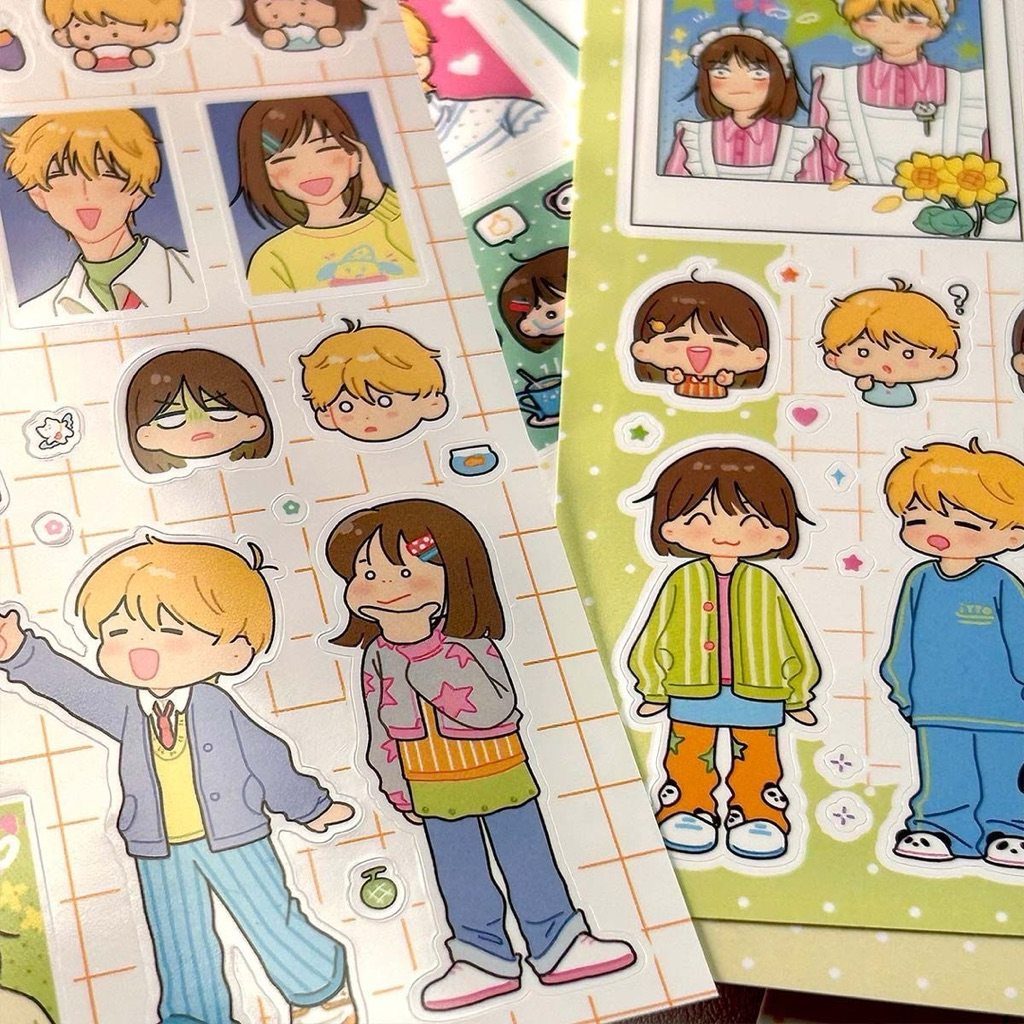 

Stiker Sheet deco Anime Aesthetic Lucu