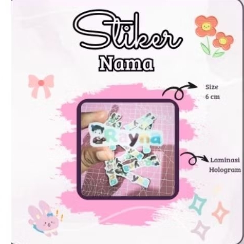 

STIKER NAMA SUDAH LAMINASI DAN DIPOTONG