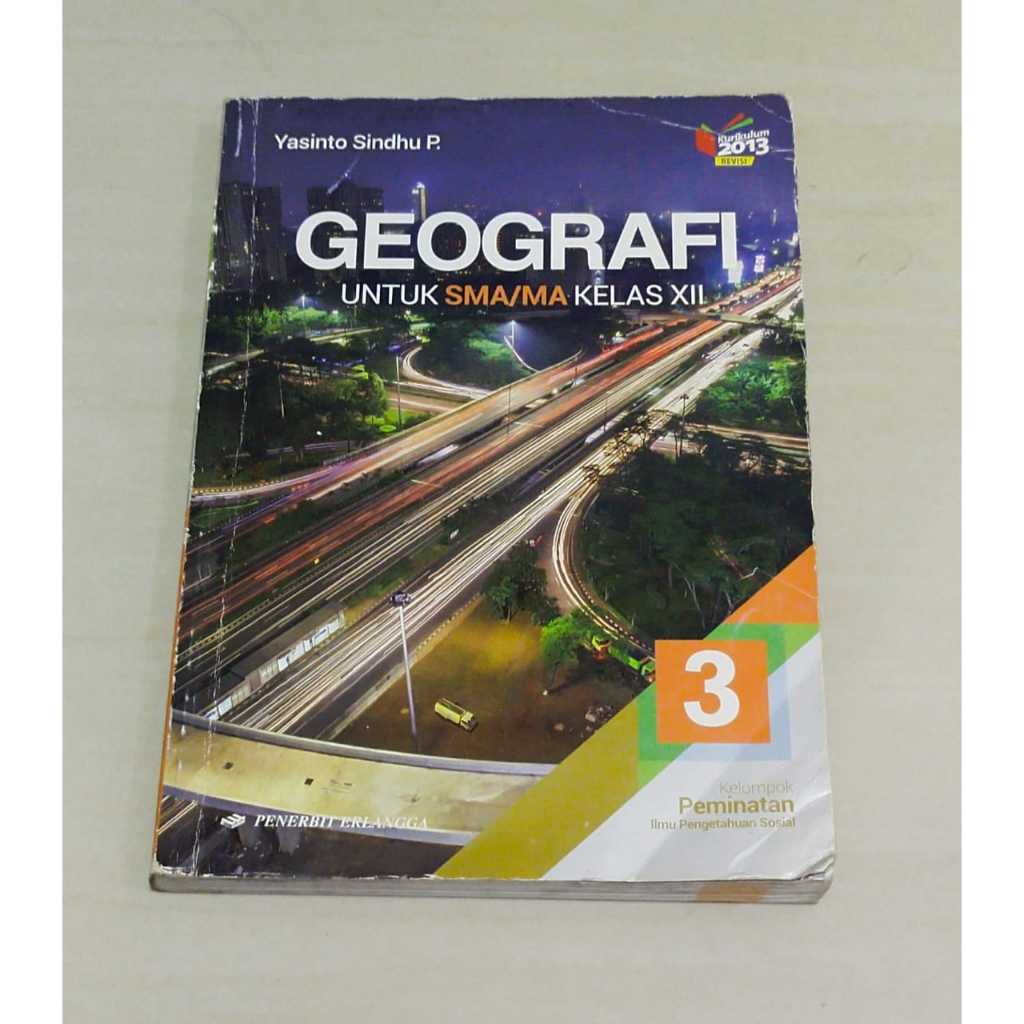 BUKU GEOGRAFI ERLANGGA KELAS 12/ 3 SMA