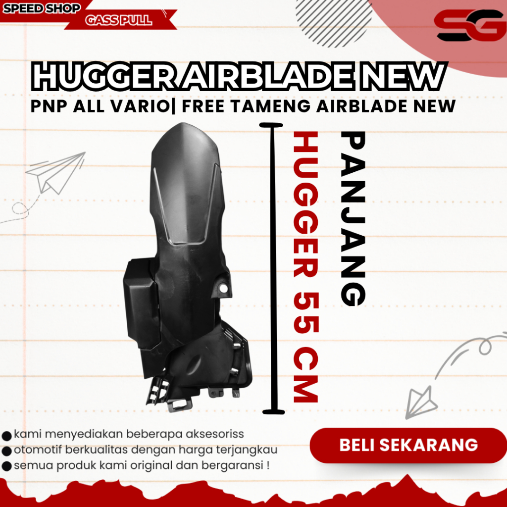 HUGGER AIRBLADE VARIO 125 NEW HUGGER VARIO SPAKBOR KOLONG VARIO HUGGER NEW VARIO 150 125 SPAKBOR VP