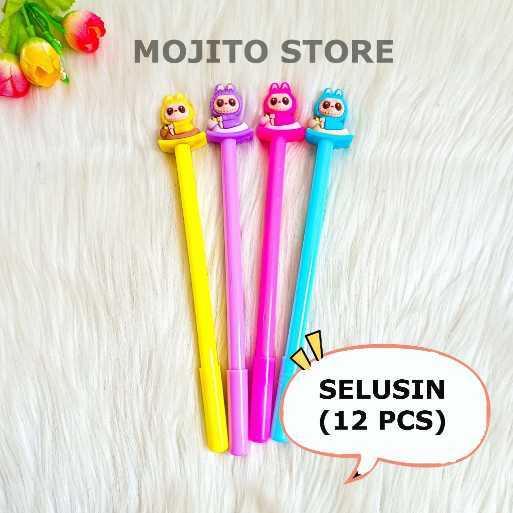 

(12 PCS) PEN LABUBU CAPYBARA POP MART PENA TINTAL GEL BOLPEN PULPEN ALAT TULIS KAPIBARA
