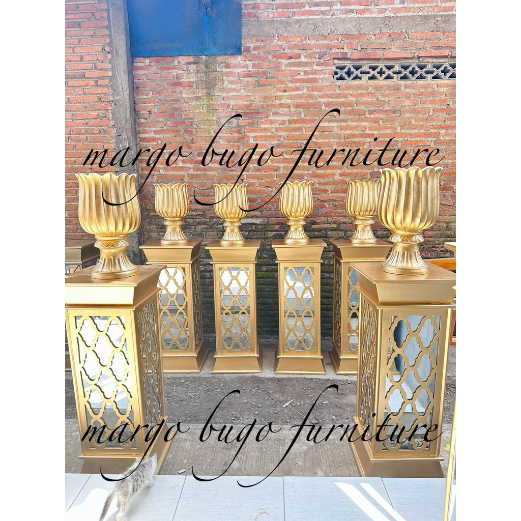 STANDING FLOWER DEKORASI / STANDING FLOWER / STANDING BUNGA / VAS BUNGA PELAMINAN / TEMPAT BUNGA PEL