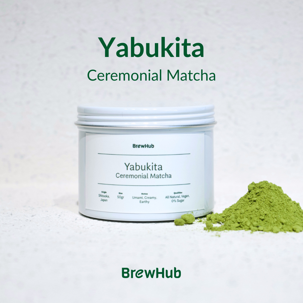 

Brewhub Yabukita Ceremonial Matcha Powder 50 g - Bubuk Matcha Murni Tanpa Gula Ceremonial Grade