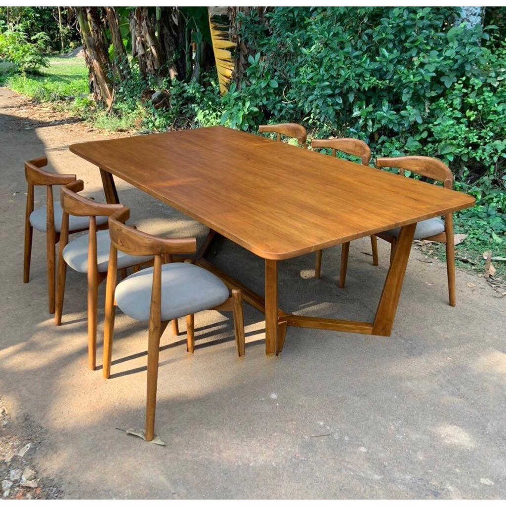 Set kursi makan set meja makan minimalis modern