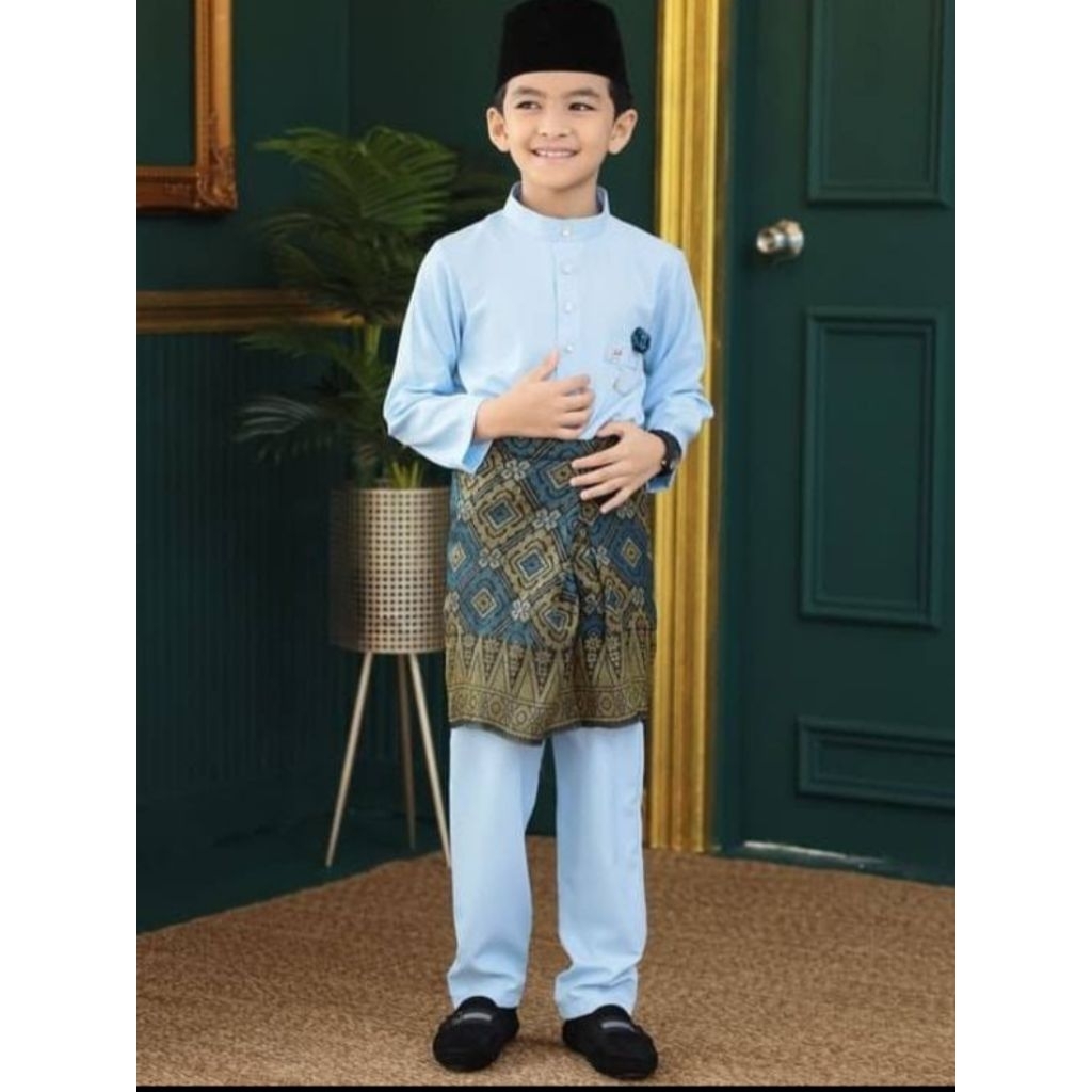Setelan Baju Kurung Melayu Anak Laki-laki