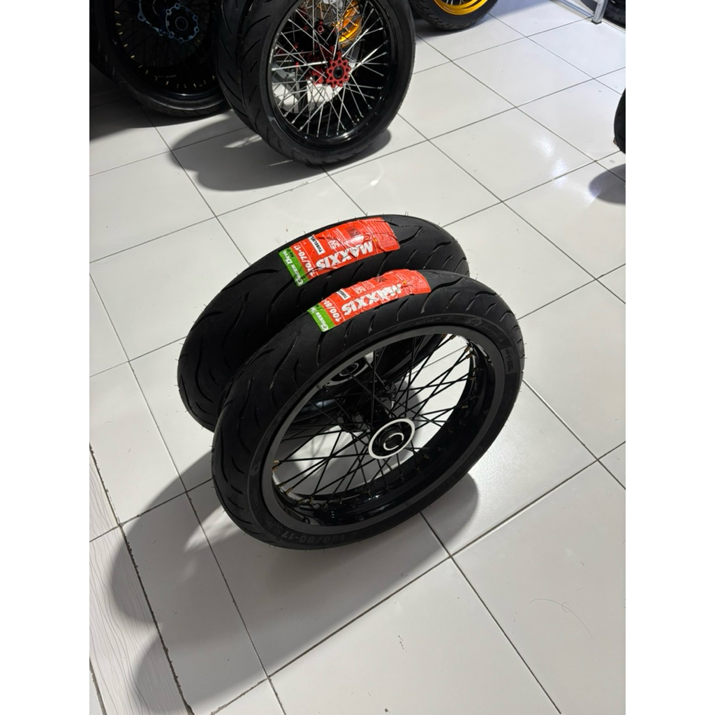 VELG RODA SUPERMOTO KLX DTRACKER SET BAN MAXXIS