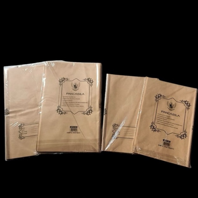 

ISI 20 PCS SAMPUL COKLAT KRAFT SAMPUL SEKOLAH COVER BUKU BOXY/KWARTO