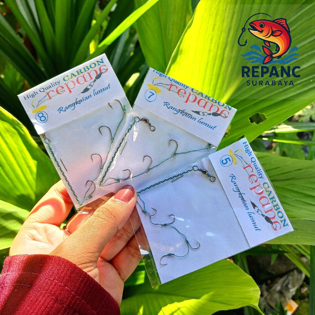 Rangkaian Lumut REPANC  / Pancing Lumut / Aksesoris Pancing / No. 1 - 10
