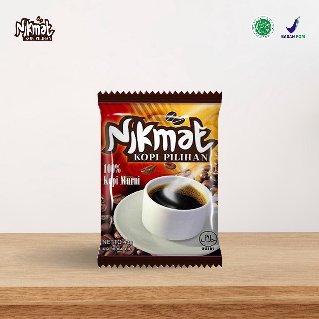 

Kopi Nikmat Mini Dengan Ukuran ( 7 gram Isi 20 Sachet )