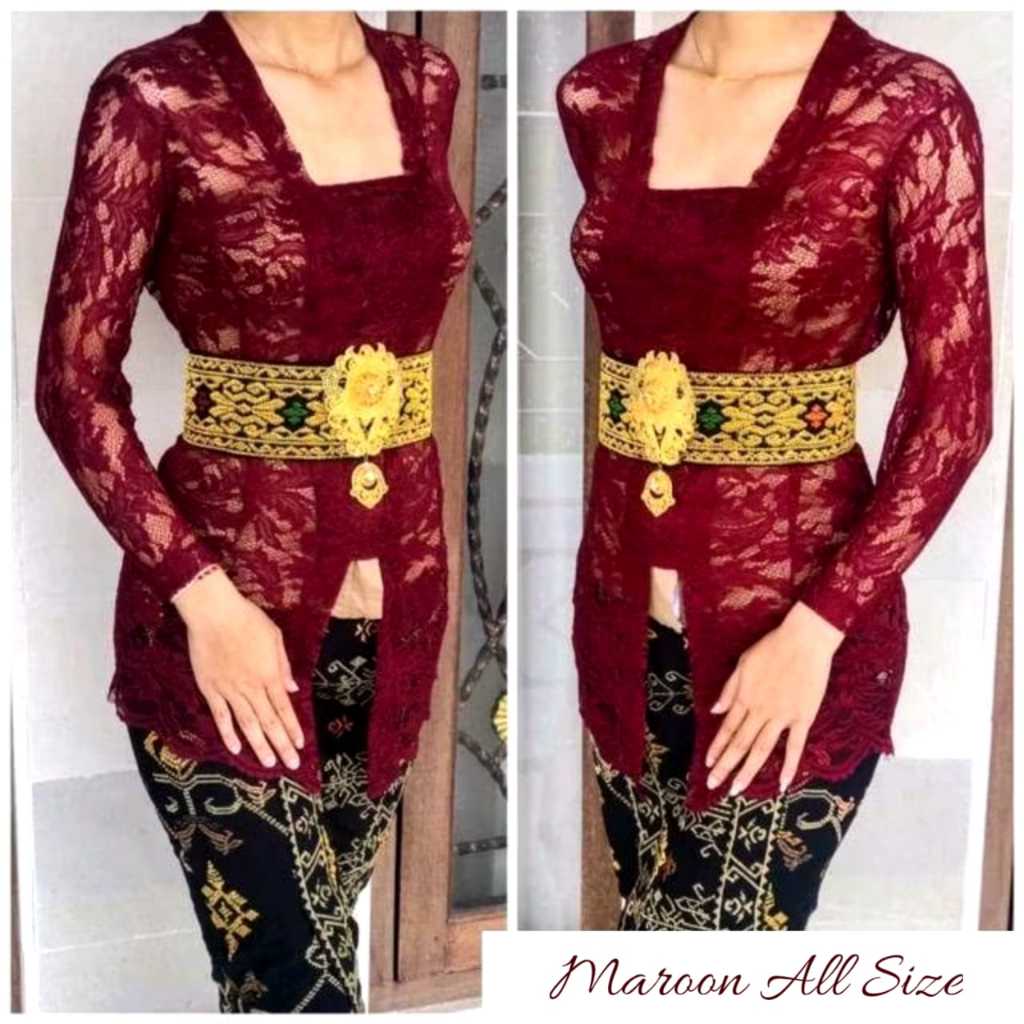 Kebaya Saja Kebaya Bali Brokat Strait Sofia/Kebaya Brokat Strait/Kebaya Sofia/Kebaya Brokat Kutubaru