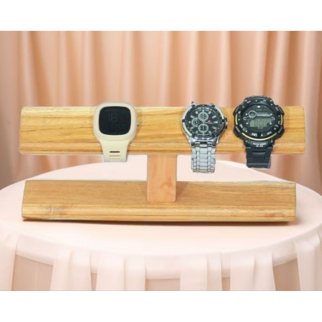Rak Jam Tangan Rak Perhiasan Rak kayu Serbaguna Rak Gantungan Jam tangan