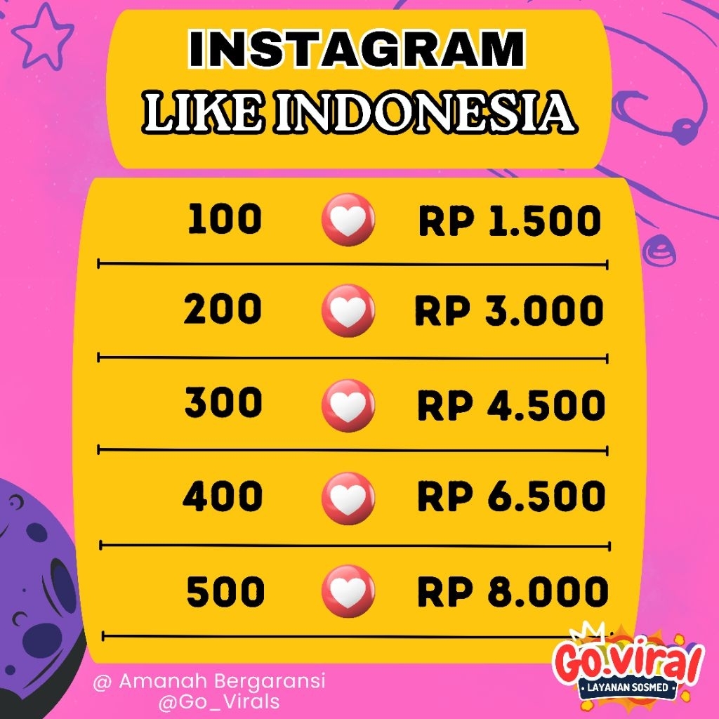 Instagram Like Indonesia Like Ige Termurah