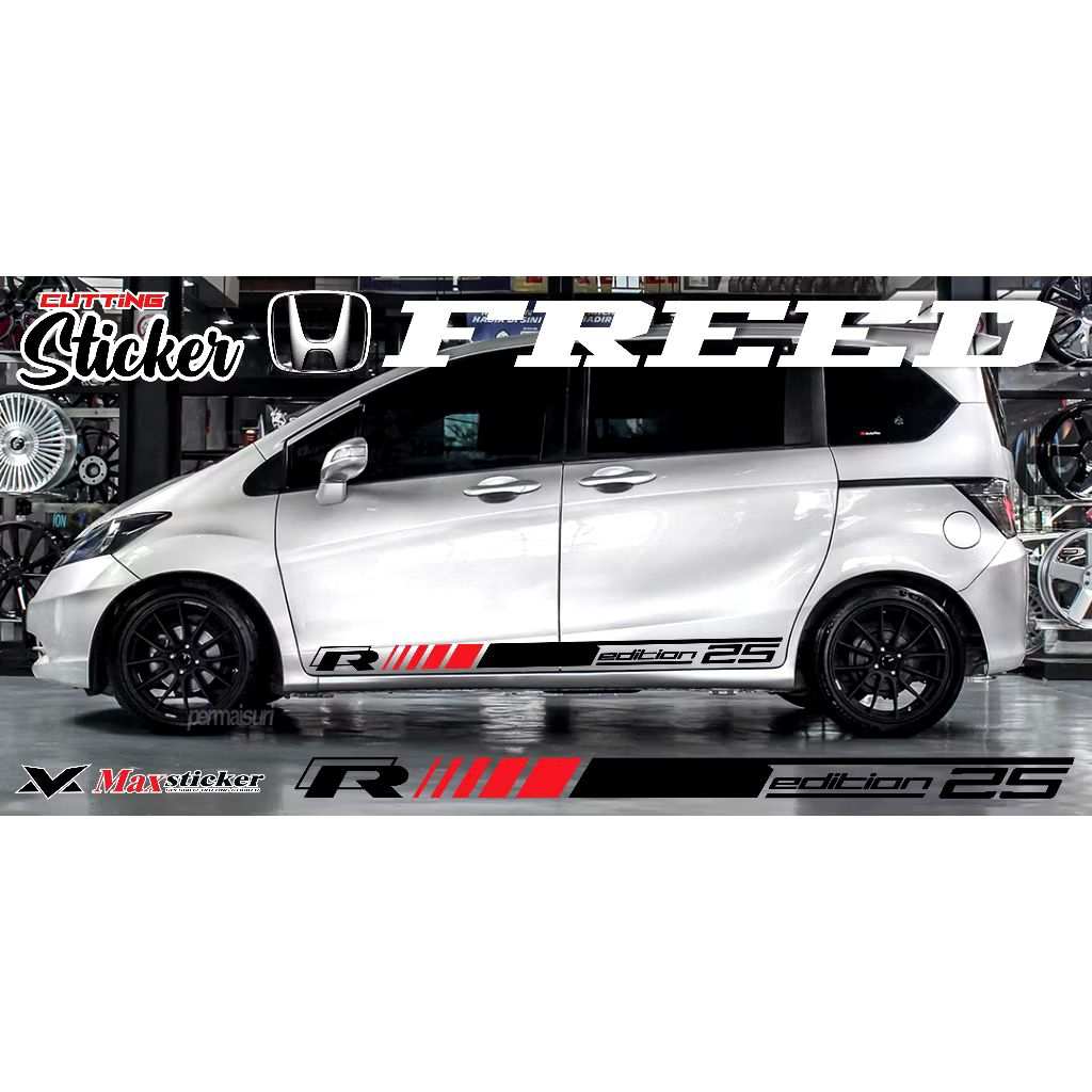 Sticker mobil honda Freed sticker list terlaris mobil honda Freed stiker mobil Honda freed terbaru