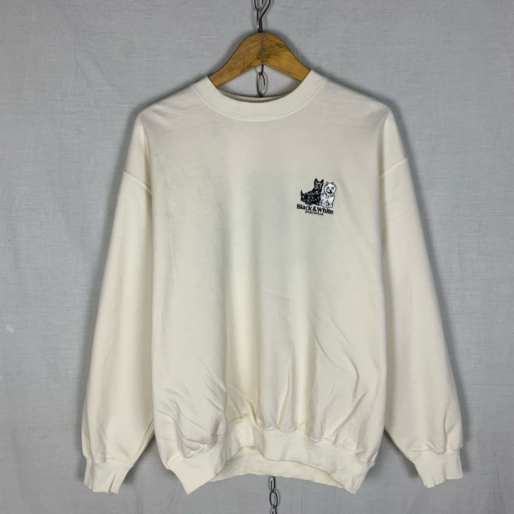 Black & White Sportswear Sweatshirt Crewneck