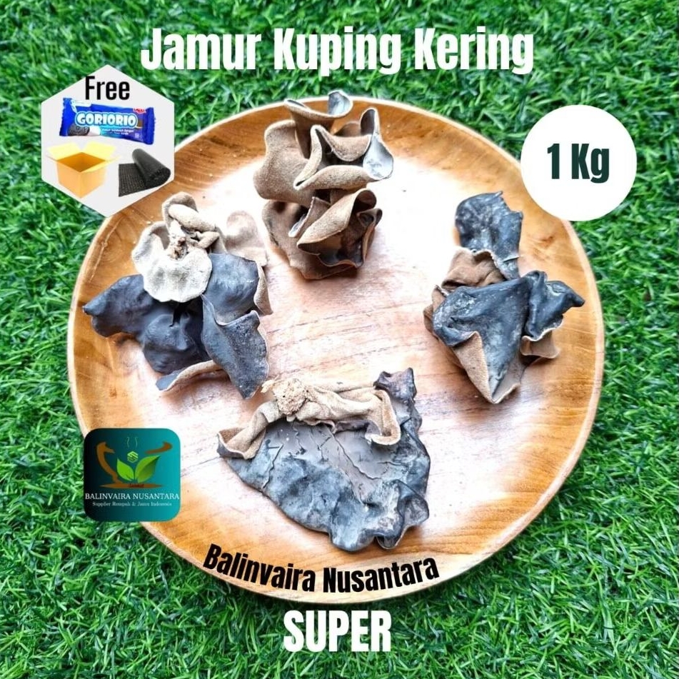 

Jamur Kuping Kering Hitam 1 Kg Super Grade A