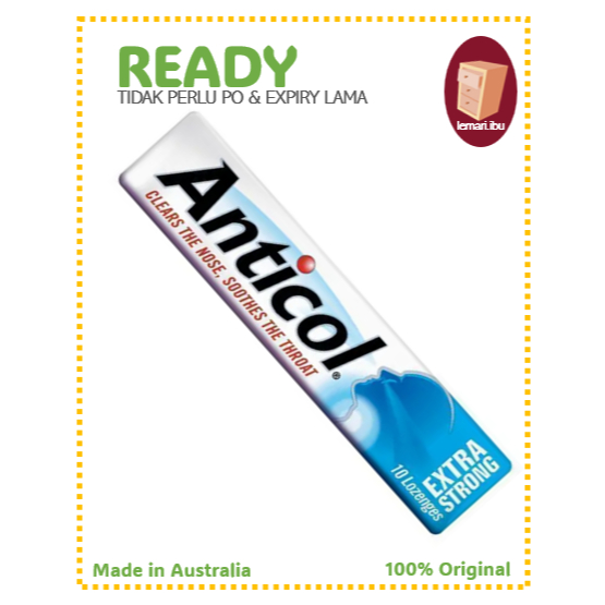 Allens Anticol Extra Strong 1 x 10 Medicated Lozenge Multipack permen tenggorokan - 100% ORIGINAL 🇦🇺