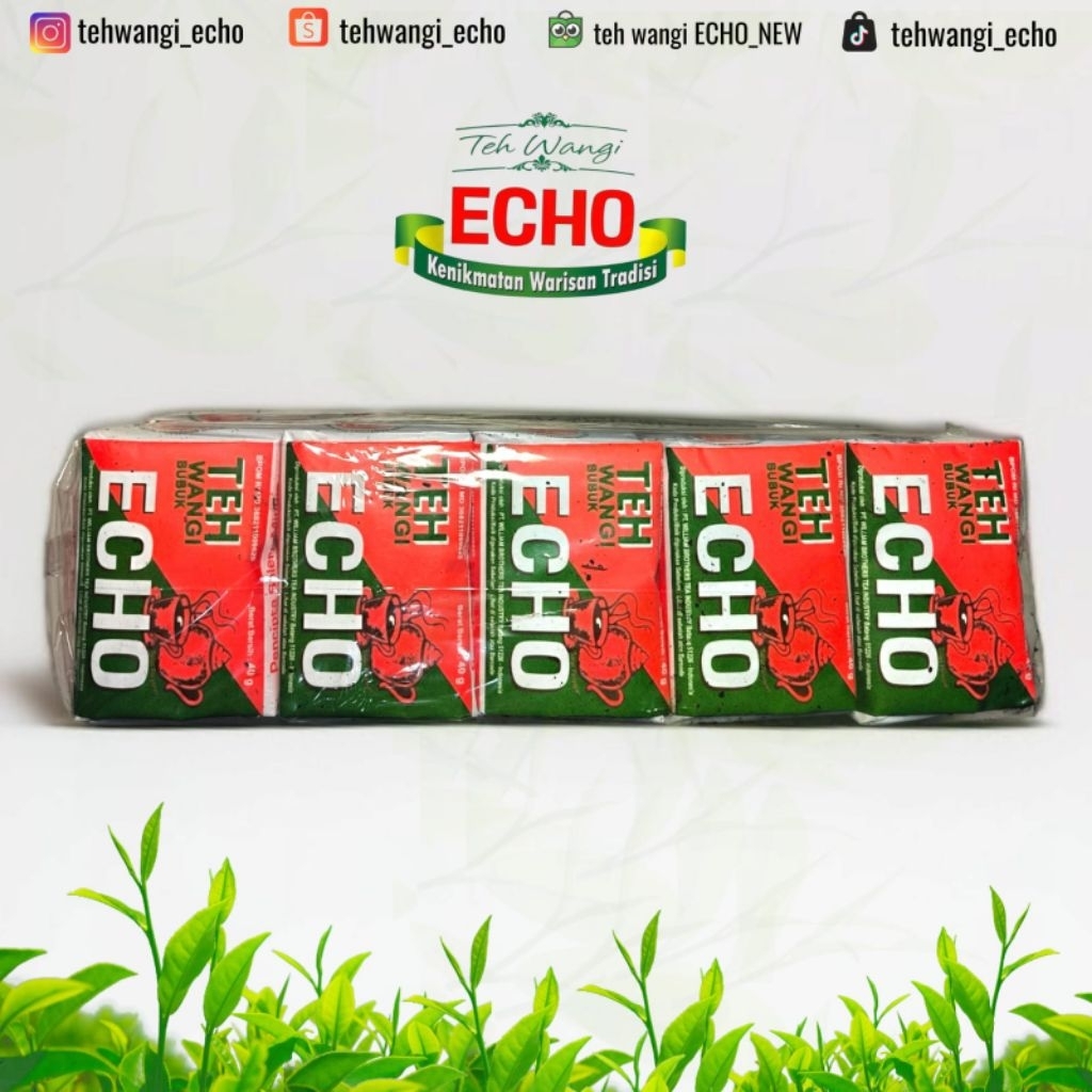 

Teh Wangi ECHO Hijau ( 1 Slop isi 10 pcs x 40 Gr )