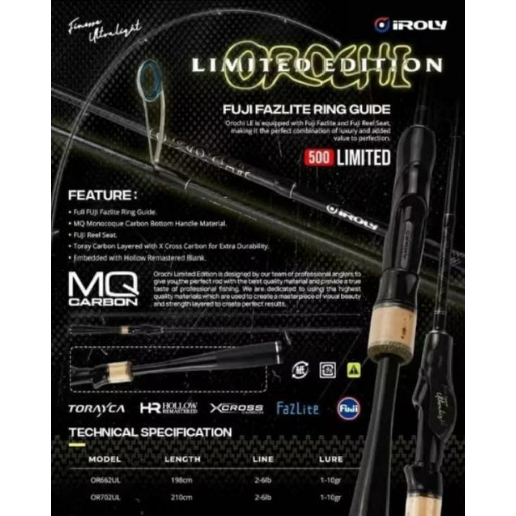 joran pancing IROLY OROCHI limited edition