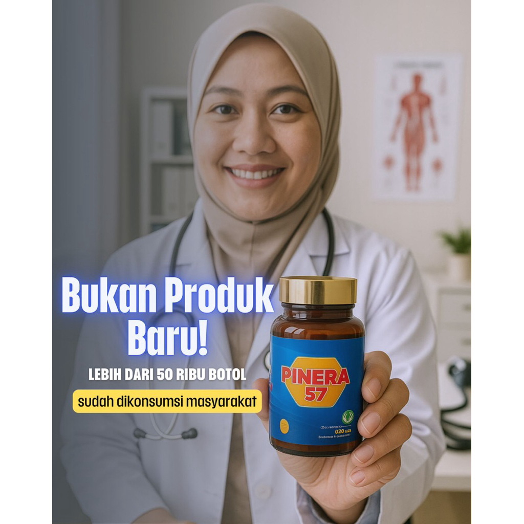 

1 botol pinera 57 ORIGINAL mengatasi sakit stroke, kolesterol, hypertensi, dan jantung