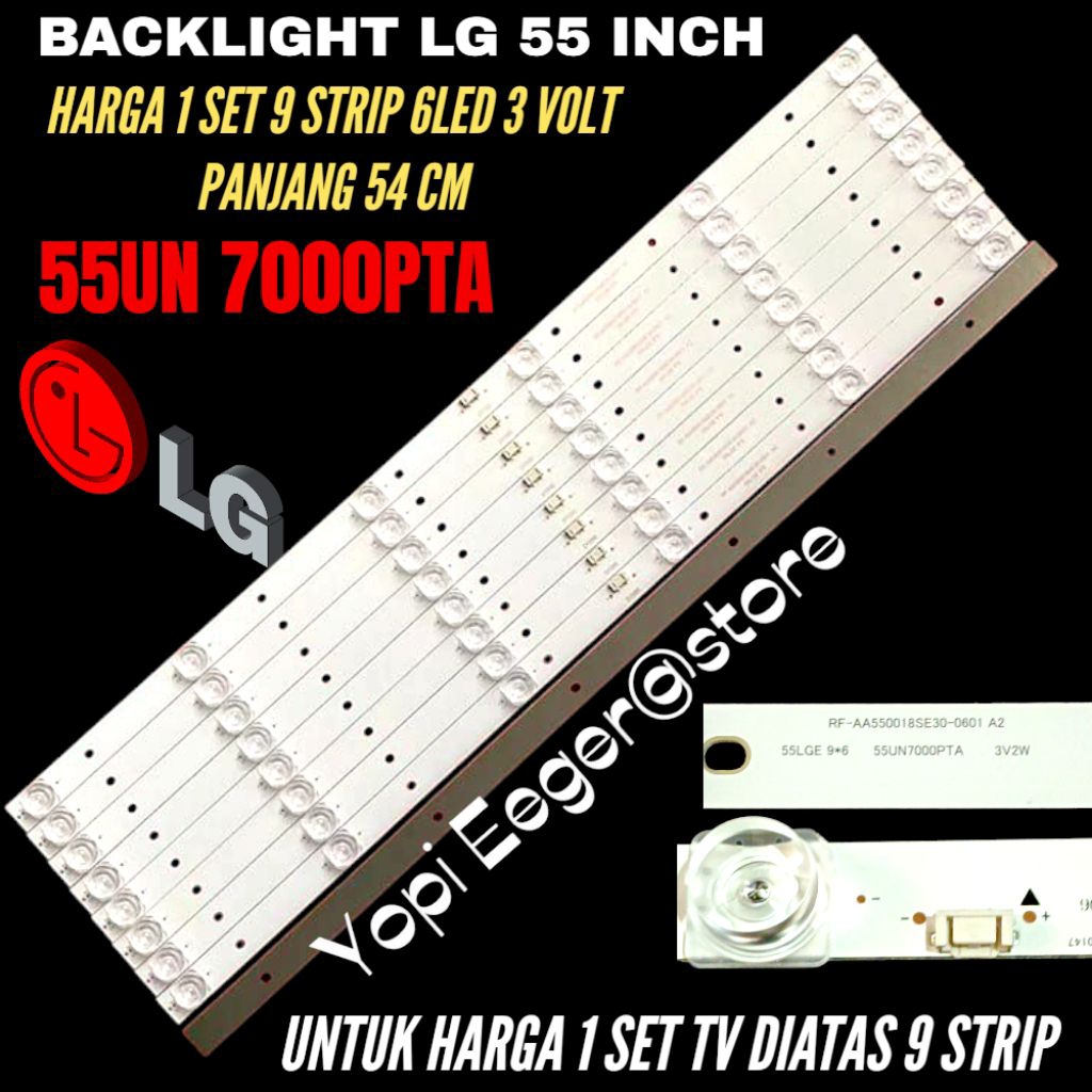 BACKLIGHT TV LED LG 55 INCH 55UN7000PTA BACKLIGHT TV LED LG 55 INCH