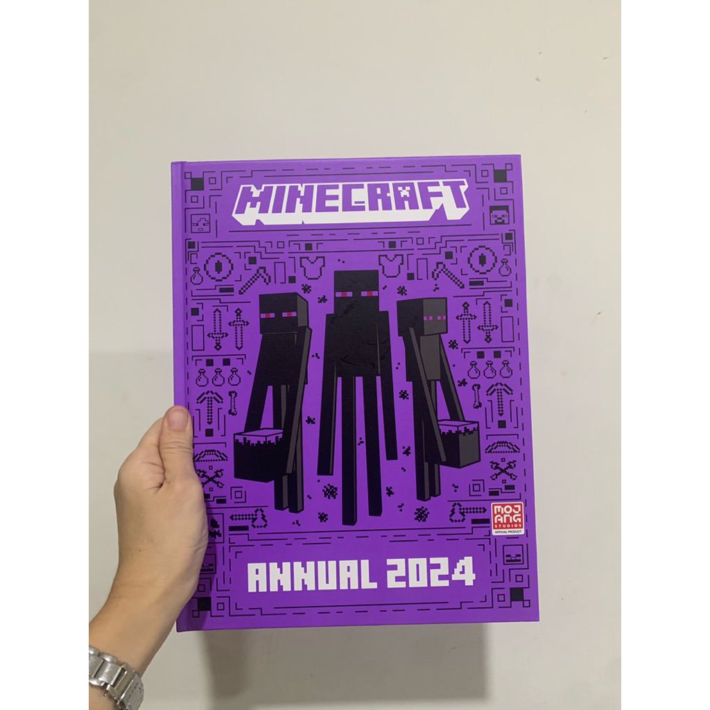 Activity Book Anak BBW Annual 2024 mine craft minicraft creeper steve mojang studio