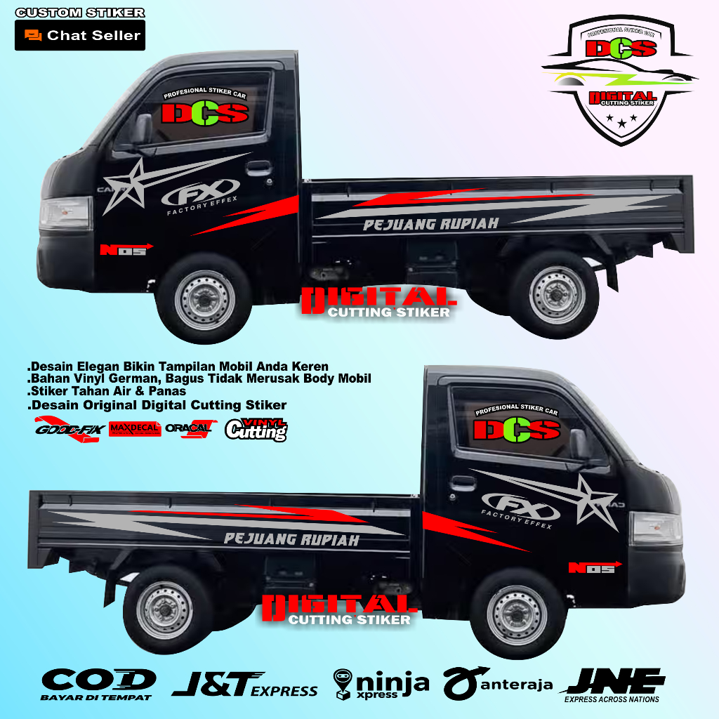 TERBARU STIKER MOBIL PICK UP NEW CARRY PROMO LIST MOBIL NEW CARRY