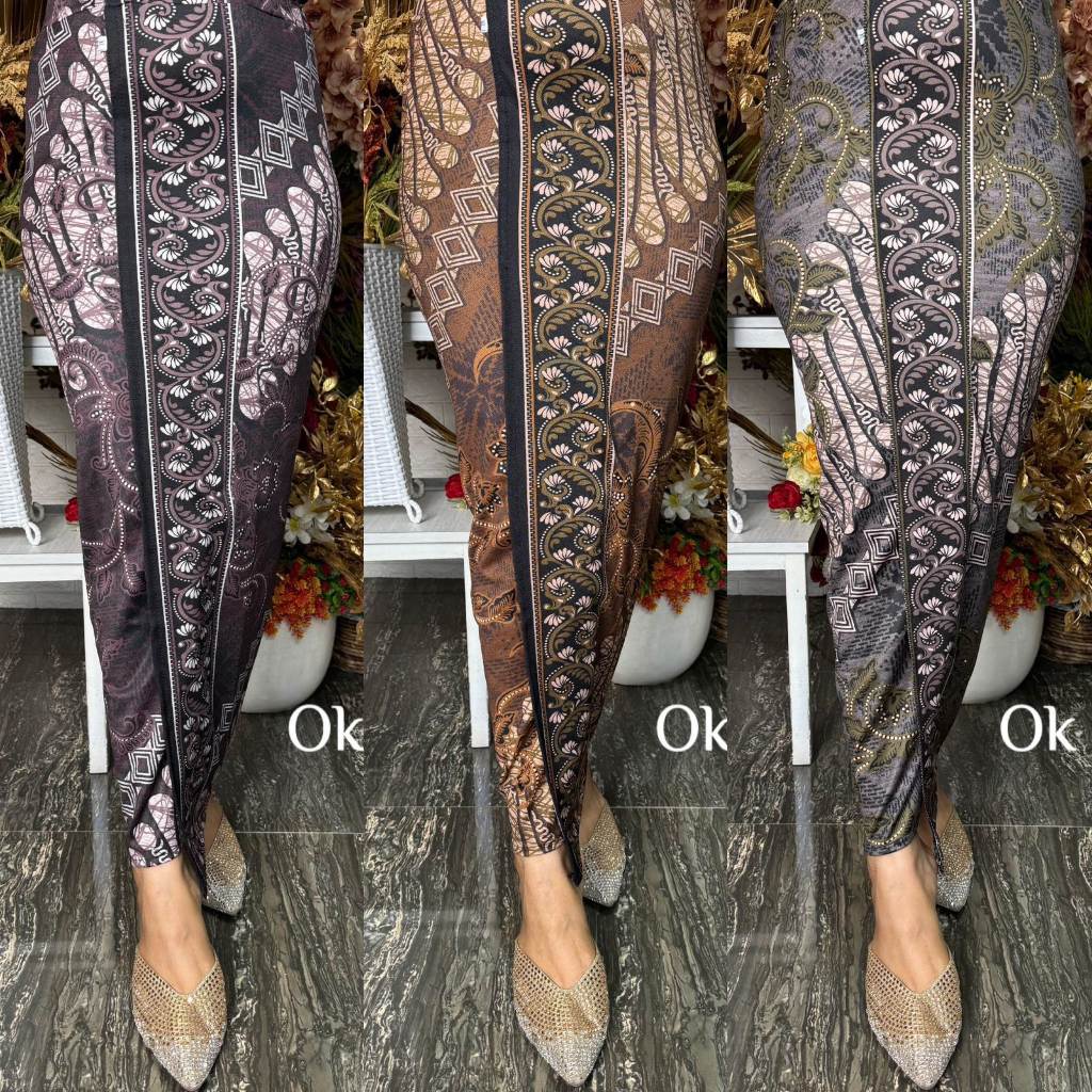 Kamen Jadi Moscrep Motif Songket Bali S-5XL Jumbo Rok Bawahan Kebaya Moscref Elastis Rok Batik Panja