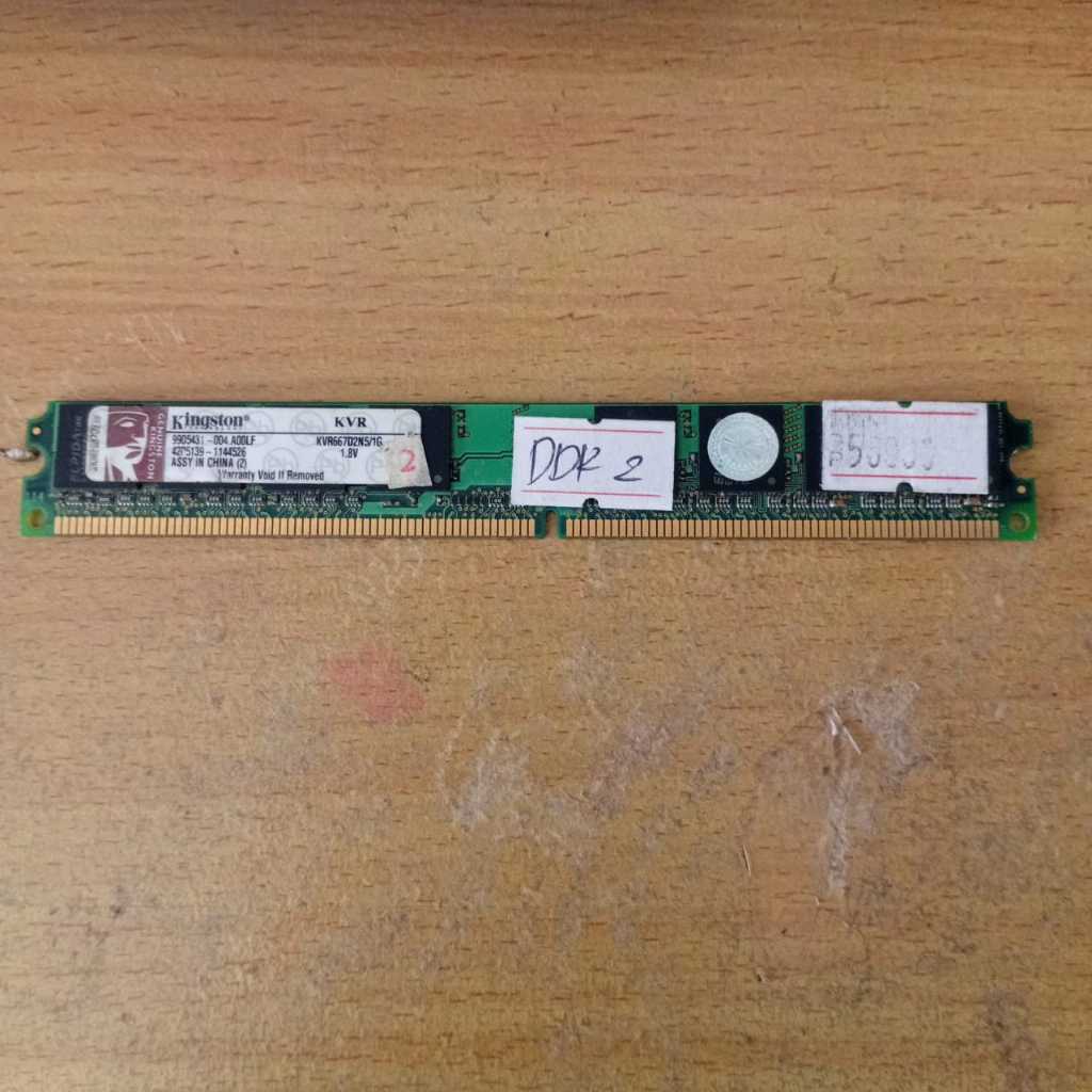 LONGDIMM MEMORY RAM DDR2 KINGSTON 1GB KVR667D2N5 - ercomp1