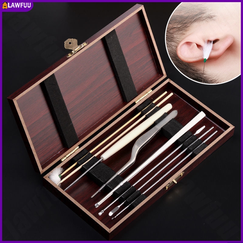 8 In 1 Alat Pembersih Telinga Lengkap Alat Pembersih Telinga Profesional Stainless Pembersih Telinga