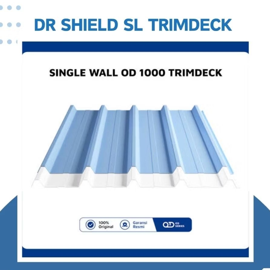 DR. Shield Single Wall OD 1000 Trimdeck /Atap UPVC Single Layer