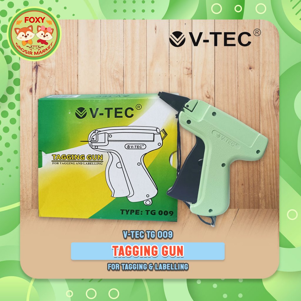 

GUN TAG VTec TG 009 / Tagging Gun V-Tec untuk Label Baju TG009 / Alat Tembak Pasang Label Baju