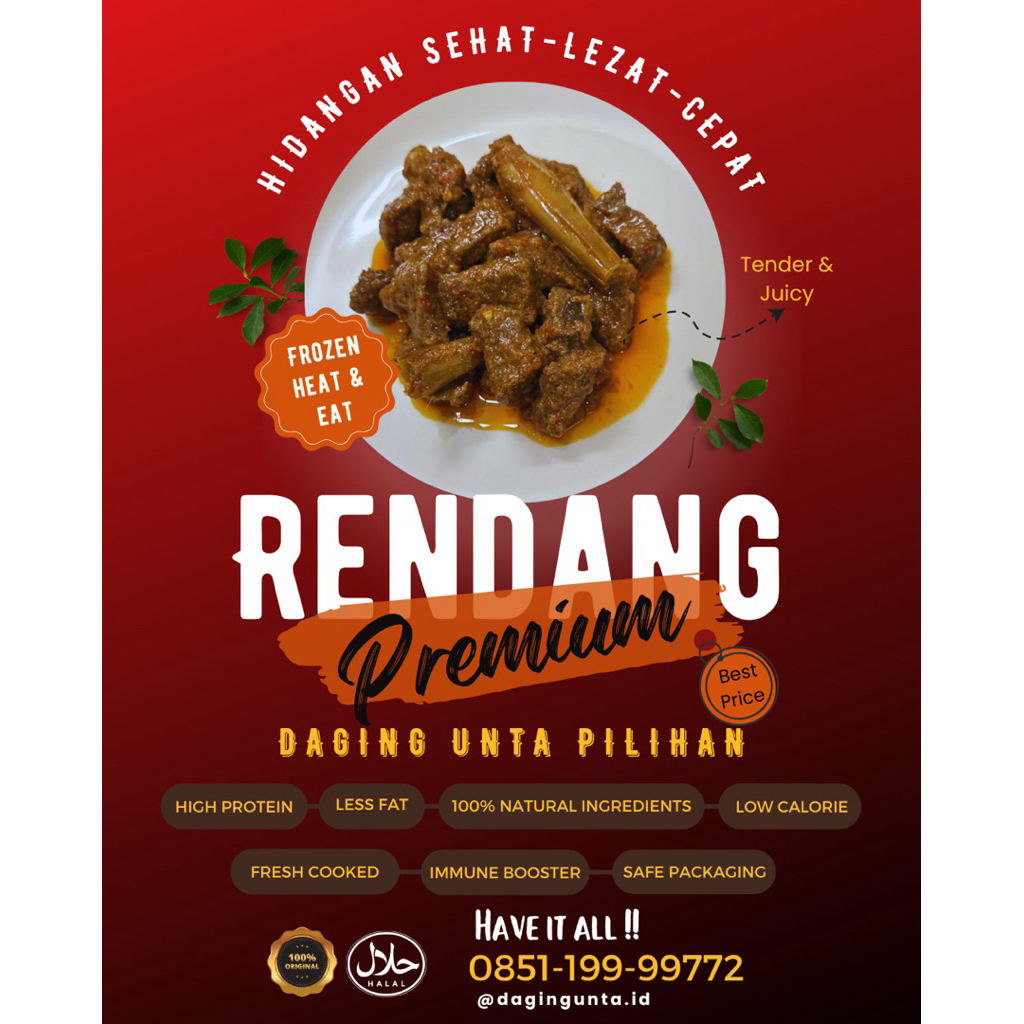 

RENDANG DAGING UNTA 100% ORIGINAL