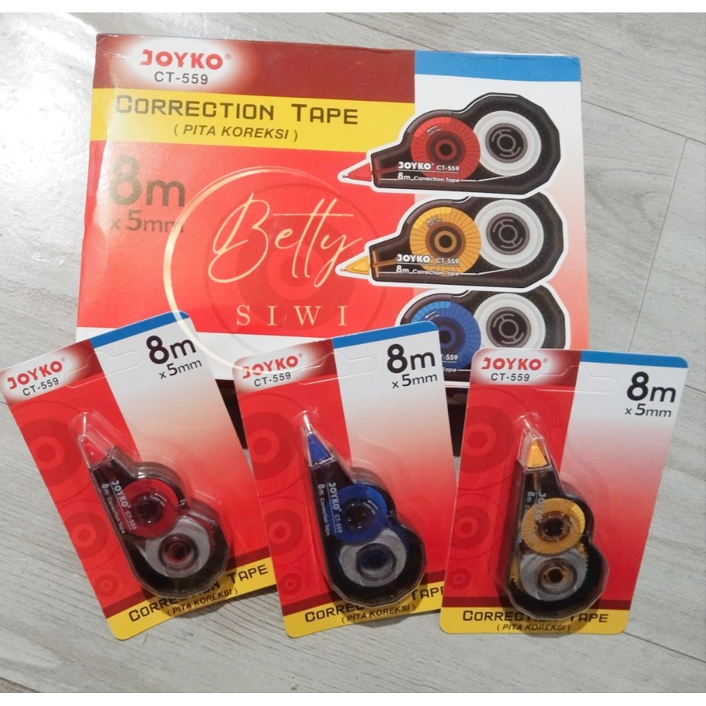 

[ECERAN] Correction Tape JOYKO CT-559 8mtr x 5mm