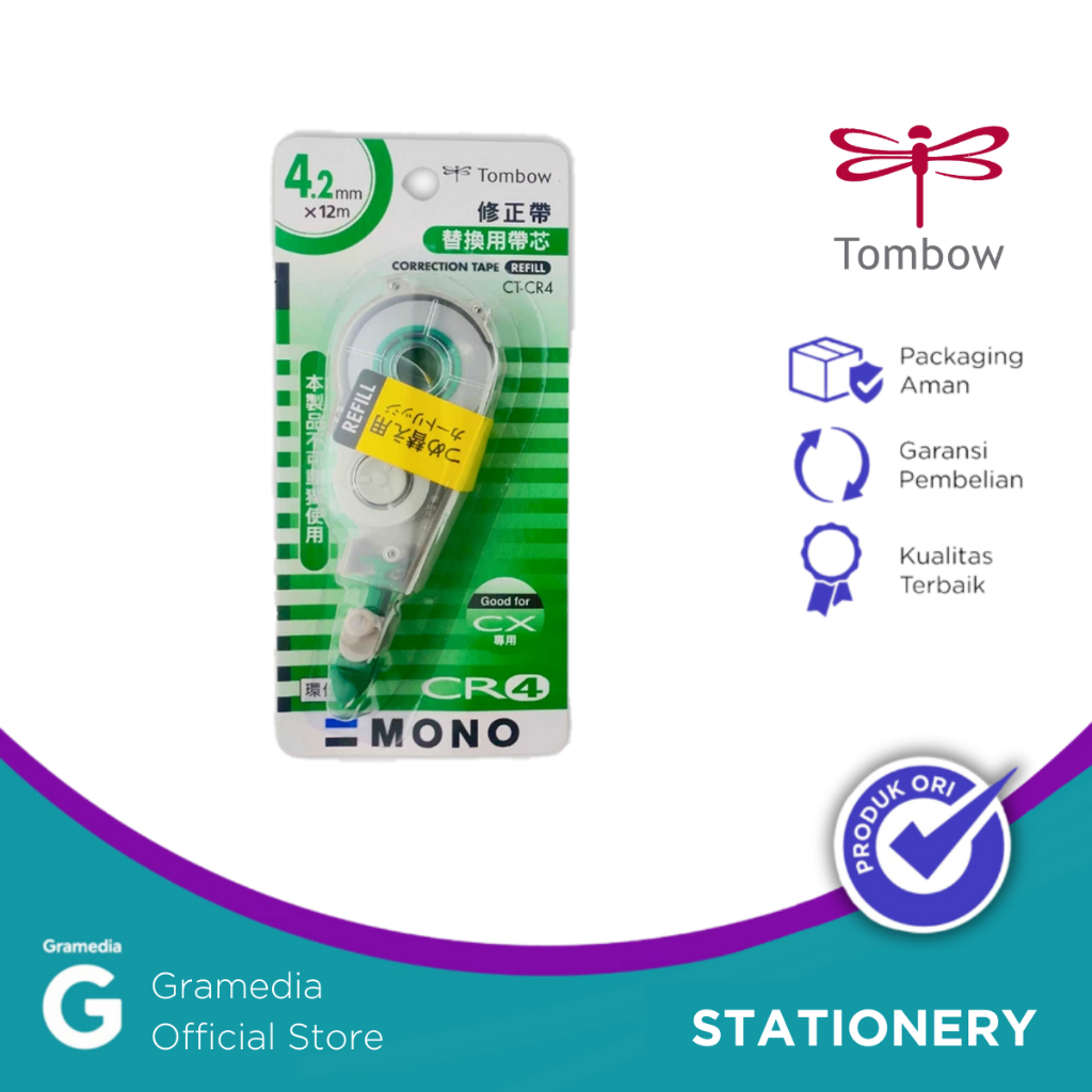 

Gramedia Pekanbaru - TOMBOW REFILL FOR CX4 4.2MMX12M GRN CT-CR4