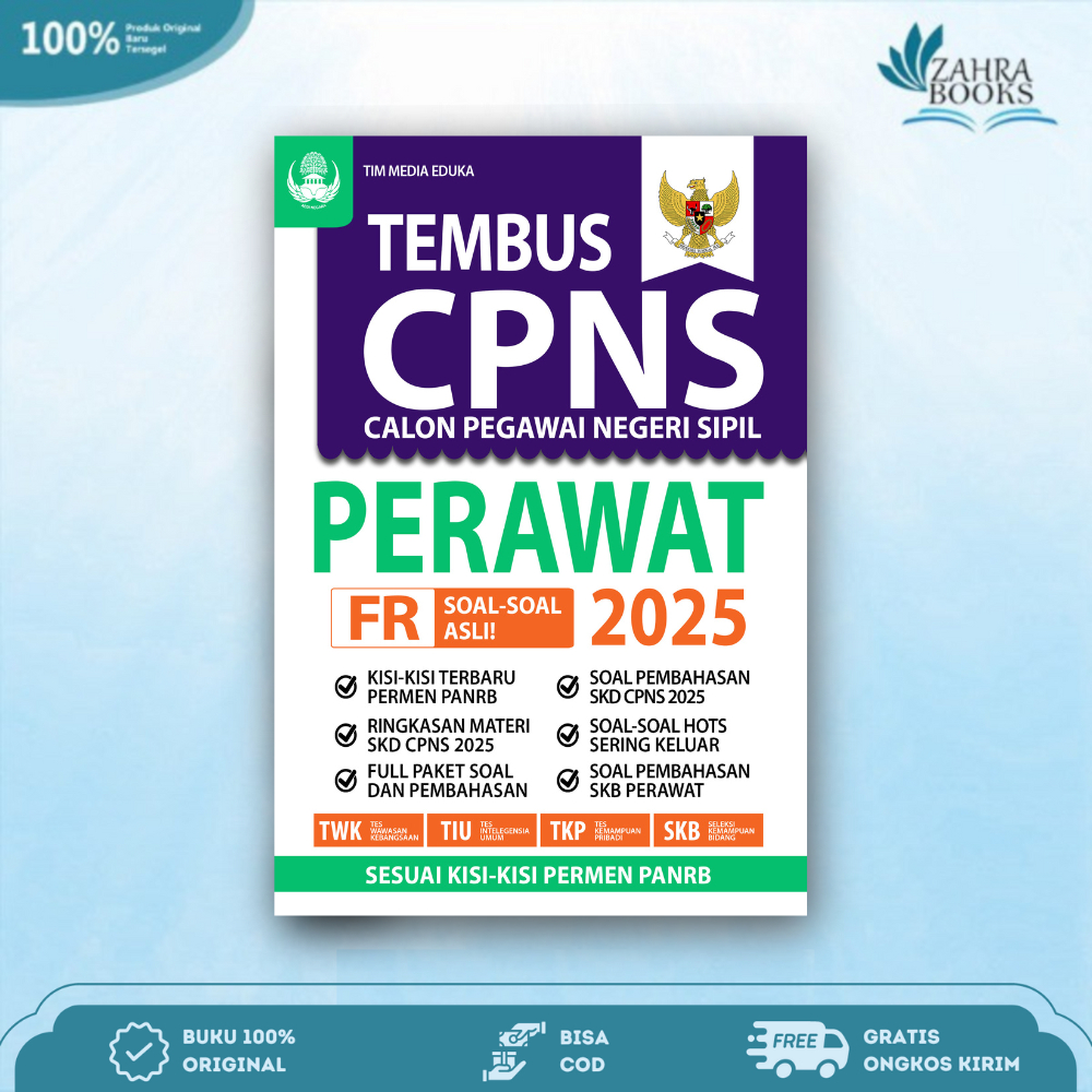 Buku Tembus Tes CPNS Perawat 2025 - Media Eduka