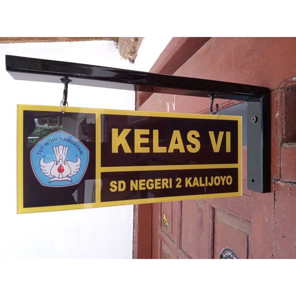 PAPAN NAMA KELAS AKRILIK / PAPAN NAMA RUANGAN/ PAPAN NAMA KANTOR SEKOLAH  CUSTOM